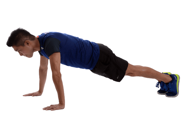 Man doet pushups